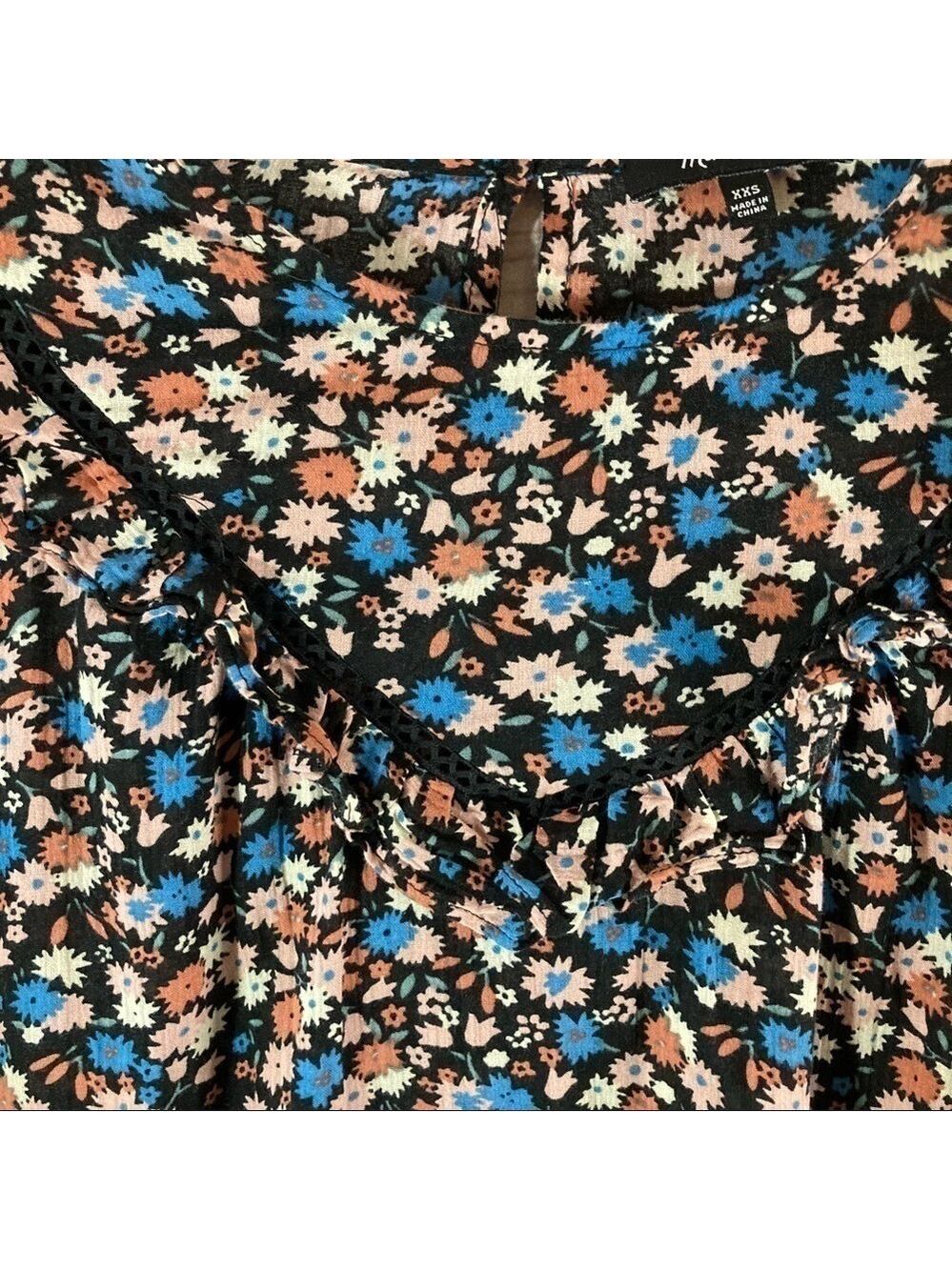 MADEWELL Ruffle Yoke Prairie Top Spring Floral - Picture 6 of 14